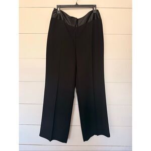 Principles Women’s 12 Black Wide Leg Career Pants Office Core Old Money